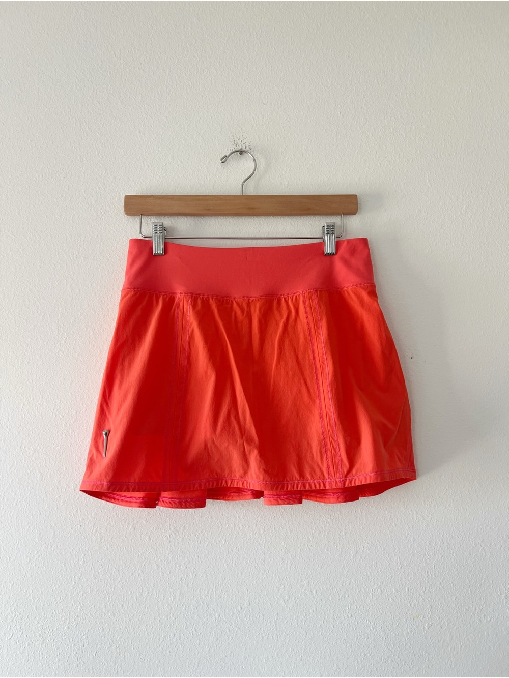 FLIRTEE | Ruffle Golf Pickleball Skirt in Orange | S